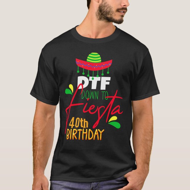 Camiseta Fiesta Cinco de Mayo, Personalizado de cumpleaños (Anverso)