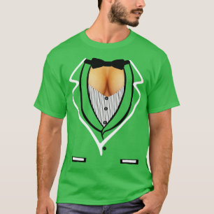 Camiseta Fiesta Cleavage Tuxedo Funny Formal Halloween Cost