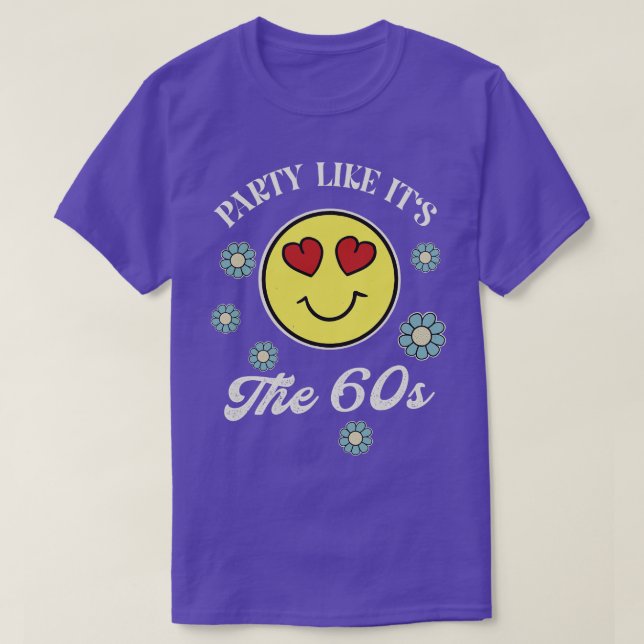 Camiseta Fiesta Como En Los 60 Funky Retro Hippie (Diseño del anverso)