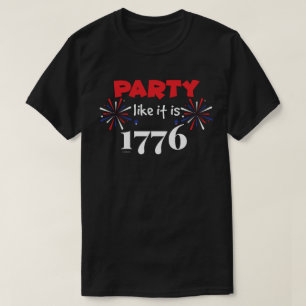 Camiseta FIESTA COMO ES 1776 el divertido día de la indepen