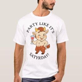 Camiseta Fiesta como la mitología del satírico satírico