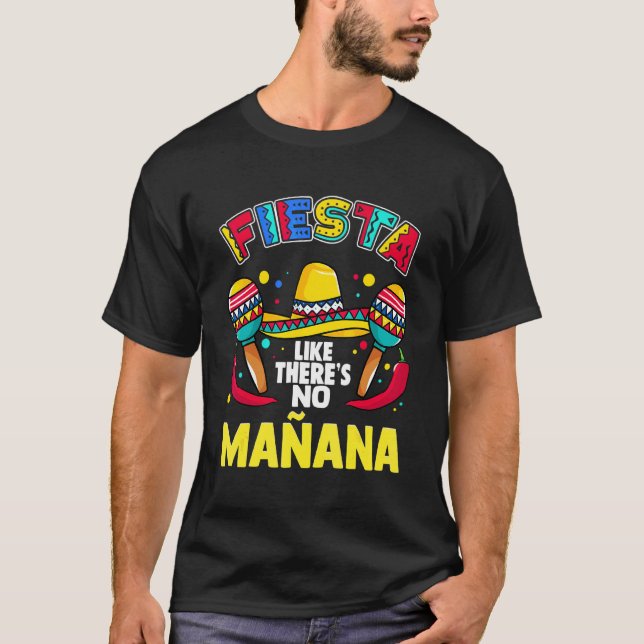 Camiseta Fiesta como no hay mañana Sombrero Maraca (Anverso)