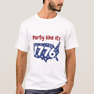 Camiseta Fiesta como si fuera 1776 4 de julio