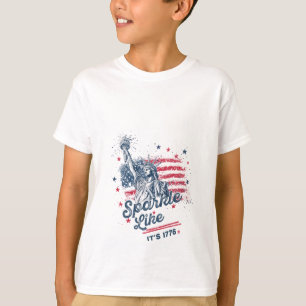 Camiseta Fiesta Como Si Fuera 1776, 4 De Julio, Bandera De 