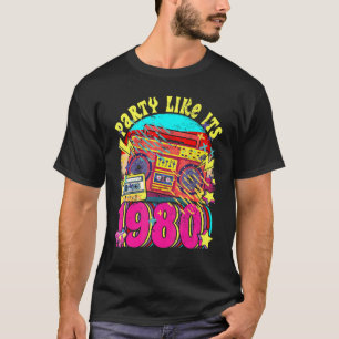 Camiseta Fiesta como si fuera 1980 80s 90s Disfraz Retro Vi