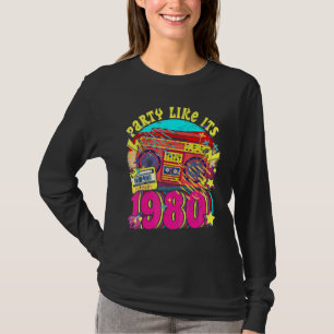 Camiseta Fiesta como si fuera 1980 80s 90s Disfraz Retro Vi