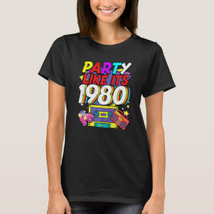 Camiseta Fiesta como si fuera 1980 80s 90s Retro Vintage bl