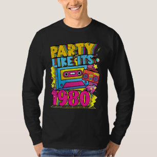 Camiseta Fiesta como si fuera 1980 80s 90s Retro Vintage bl
