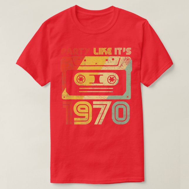Camiseta Fiesta como su traje de ropa Fiesta de 1970 retro  (Diseño del anverso)