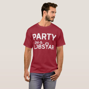 Camiseta Fiesta como un Lobstar con la langosta ilustrada