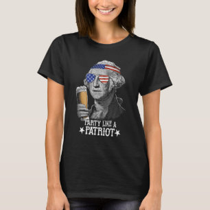 Camiseta Fiesta Como Un Patriota El 4 De Julio George Washi