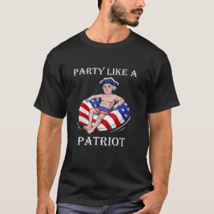 Camiseta Fiesta Como Un Patriota Gracioso George Washington
