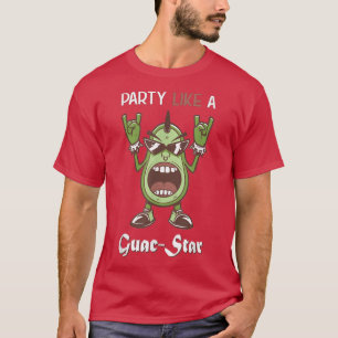Camiseta Fiesta como un rollo aguacate de Guac-Star