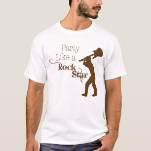 Camiseta Fiesta como una estrella del rock