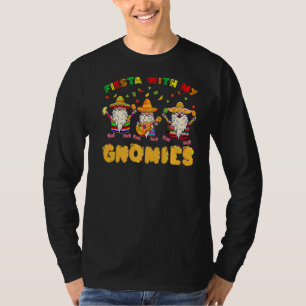 Camiseta Fiesta con mis gnomos mexicanos cinco de mayo Ponc