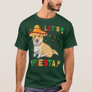 Camiseta Fiesta Corgi Mexicano México Cinco De Mayo