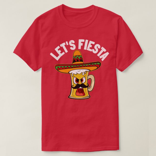 Camiseta Fiesta curiosa Cinco de Mayo (Diseño del anverso)