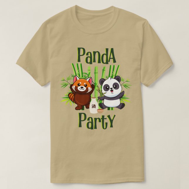 Camiseta Fiesta Cute Panda (Diseño del anverso)