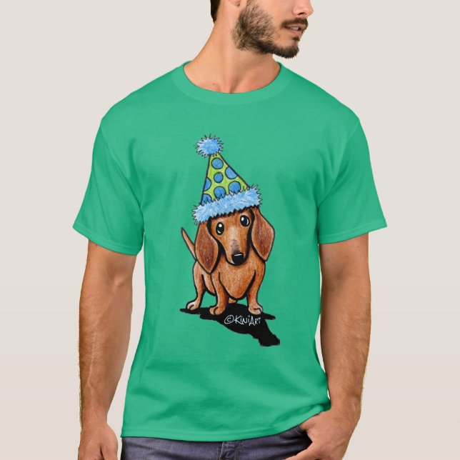 Camiseta Fiesta Dawg Dachshund (Anverso)