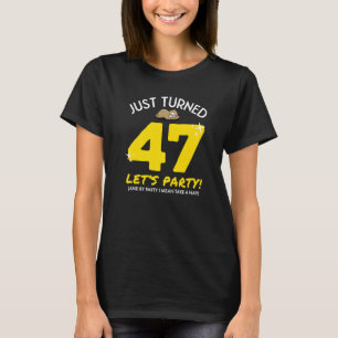 Camiseta Fiesta de 47 años toma Nap Funny 47th Birthday Slo