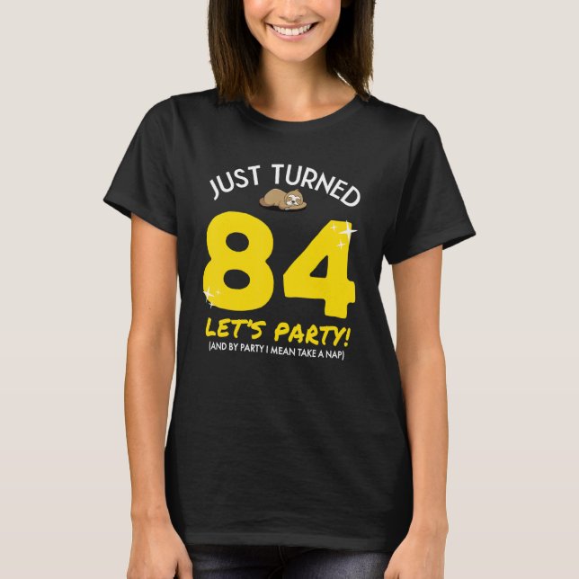 Camiseta Fiesta de 84 años toma Nap Funny 84th Birthday Slo (Anverso)