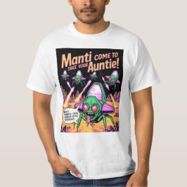 Camiseta ¡Fiesta de Abducción de Alienígenas Manti! Defende