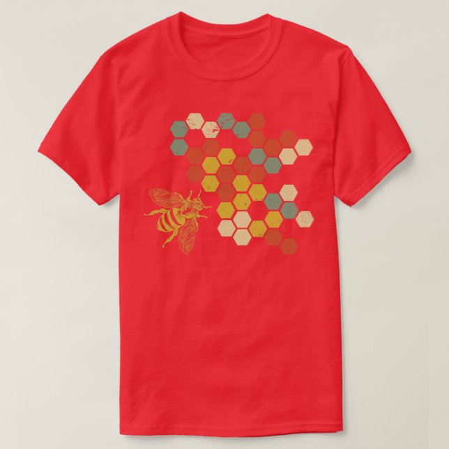 Camiseta Fiesta de abejas de miel de abeja (Diseño del anverso)