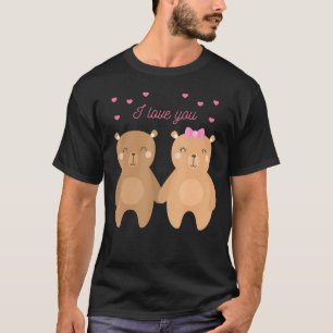 Camiseta Fiesta de aniversario de bodas de parejas de osos 