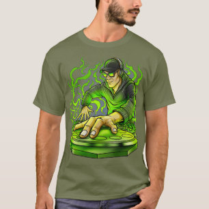 Camiseta FIESTA de audio de mezclador de música DJ Disk Joc