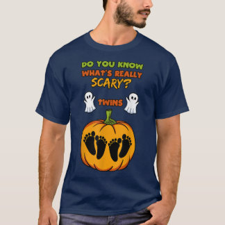 Camiseta Fiesta de Baby Shower de Halloween Gender Revelan