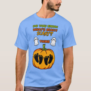 Camiseta Fiesta de Baby Shower de Halloween Gender Revelan 