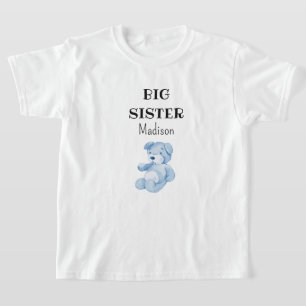 Camiseta Fiesta de Baby Shower Hermana Mayor Niños-Jóvenes 