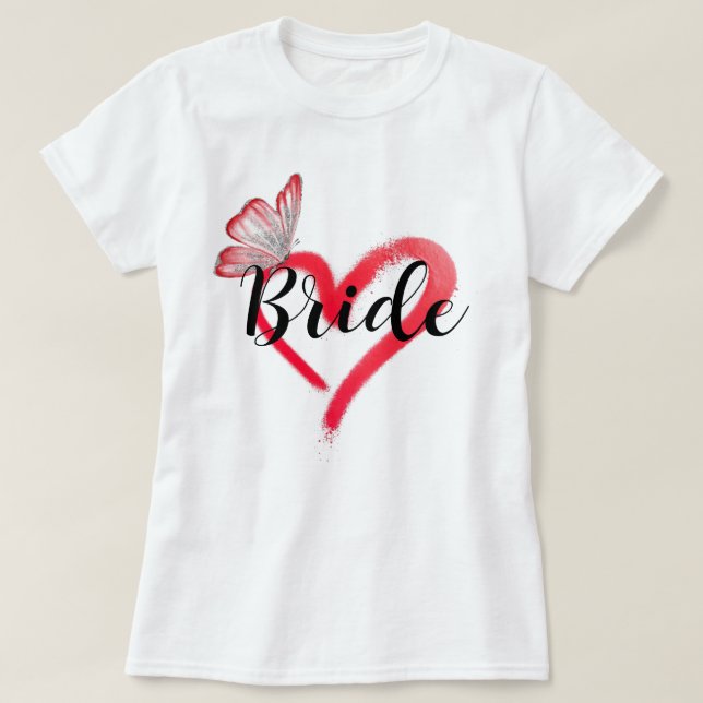 Camiseta Fiesta de Bachelorette de Team Bride (Diseño del anverso)