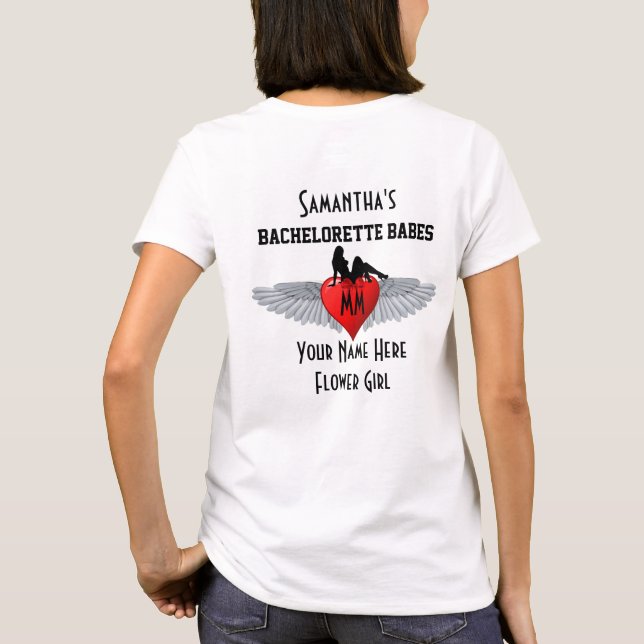 Camiseta Fiesta de bacheorette estilo tatuaje (Reverso)