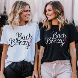 Camiseta Fiesta de bachillerato negro y rosa