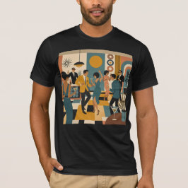Camiseta Fiesta de Baile de Martini Hípico de Mitad de Sigl