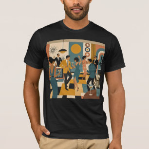 Camiseta Fiesta de Baile de Martini Hípico de Mitad de Sigl
