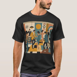 Camiseta Fiesta de Baile de Martini Hípico de Mitad de Sigl