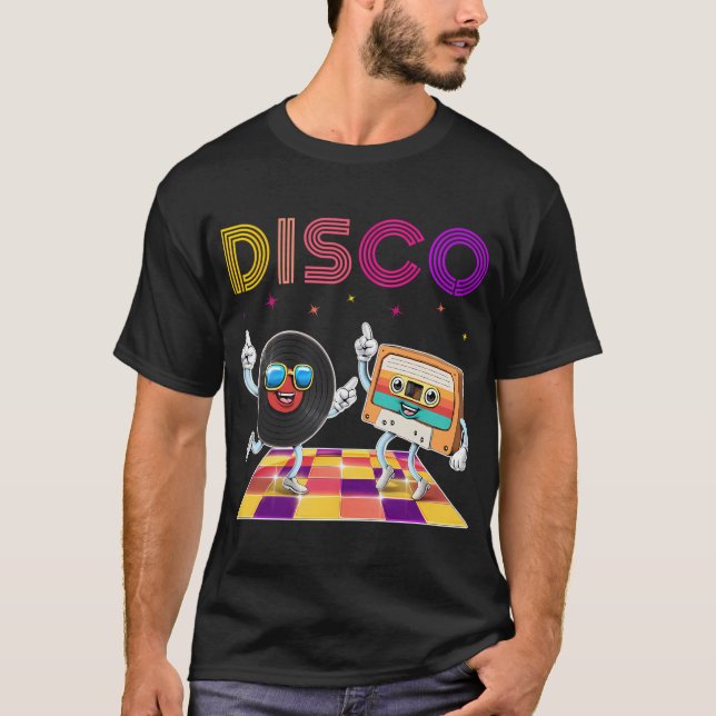 Camiseta Fiesta de baile disco retro (Anverso)
