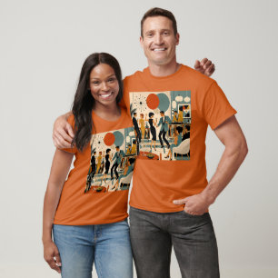 Camiseta Fiesta de baile hípica de cóctel de mediados de si