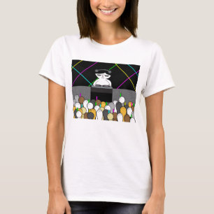 Camiseta Fiesta de baile Rave de DJ gatito adorable