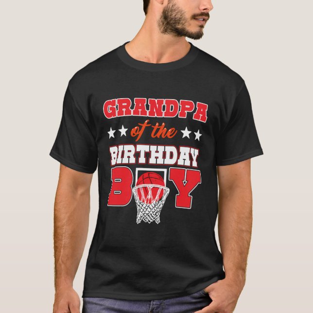 Camiseta Fiesta De Baloncesto Abuelo De La Balla De Nacimie (Anverso)