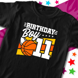 Camiseta fiesta de baloncesto de 11 años