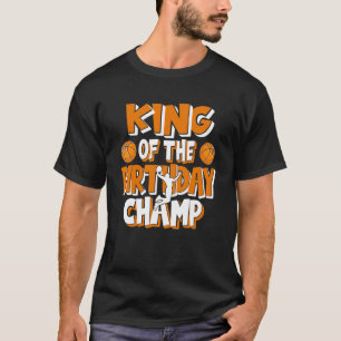 Camiseta Fiesta De Baloncesto De Los Campeones De Cumpleaño