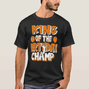 Camiseta Fiesta De Baloncesto De Los Campeones De Cumpleaño