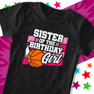 Camiseta Fiesta de baloncesto infantil Hermana del Chica de