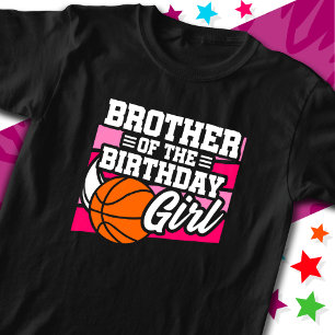 Camiseta Fiesta de baloncesto infantil Hermano del Chica de