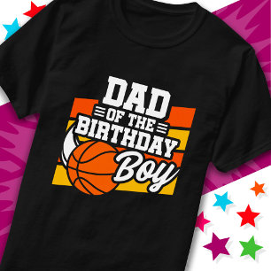 Camiseta Fiesta de baloncesto infantil papá del niño de cum