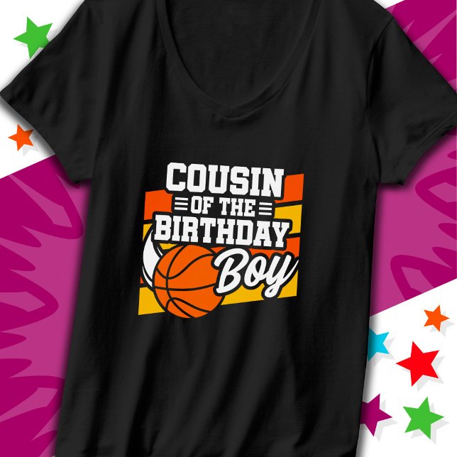 Camiseta Fiesta de baloncesto infantil primo del niño cumpl (Subido por el creador)