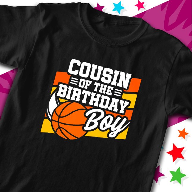 Camiseta Fiesta de baloncesto infantil primo del niño cumpl (Subido por el creador)